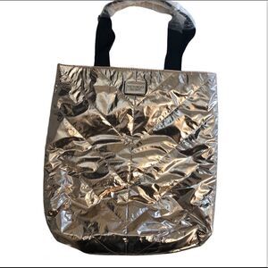 Victoria's Secret Limited Edition 2017 Metallic Rose Gold Tote Bag VS Travel